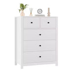 Commode 5 tiroirs Acekool, meuble de rangement vertical moderne avec tiroirs pour chambre, entrée ou bureau à domicile