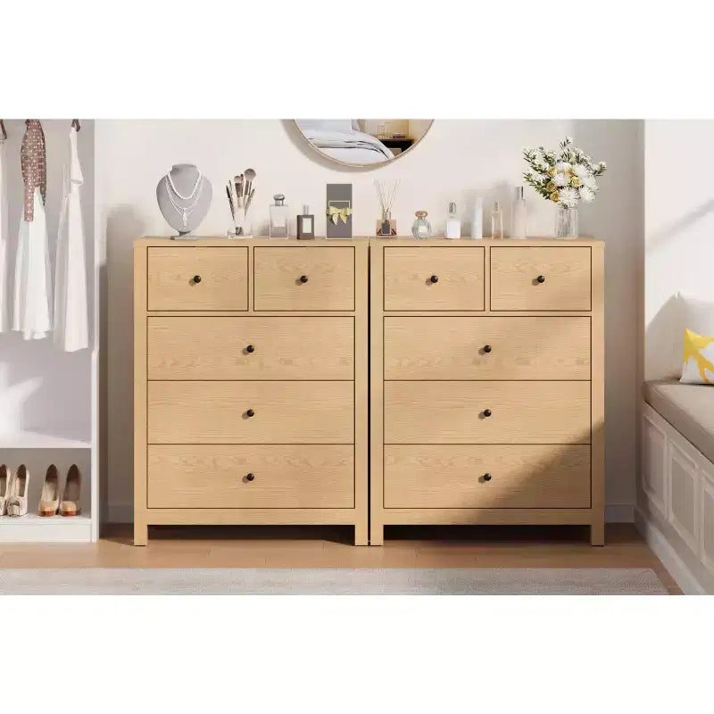 Commode 5 tiroirs Acekool, meuble de rangement vertical moderne avec tiroirs pour chambre, entrée ou bureau à domicile