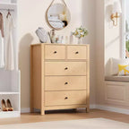 Commode 5 tiroirs Acekool, meuble de rangement vertical moderne avec tiroirs pour chambre, entrée ou bureau à domicile
