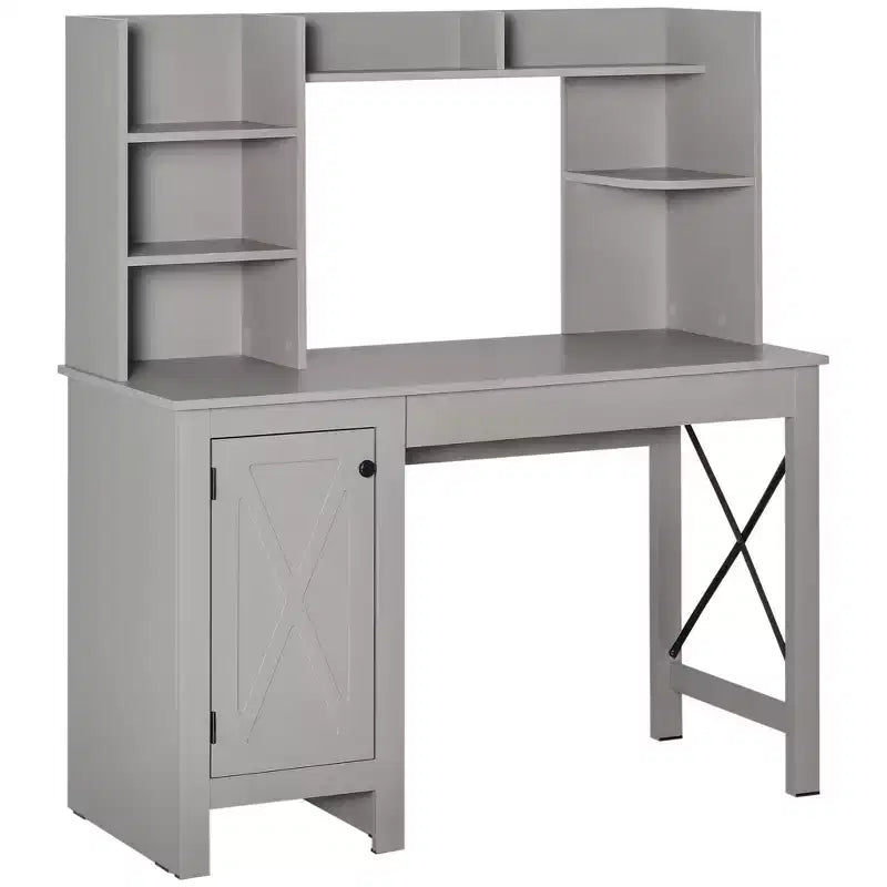 Computer Desk W/ Hutch, Home Office Desk W/ Storage Cabinet