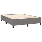 Cadre de lit Gris foncé Tissu 100 % polyester, contreplaqué, bois composite
