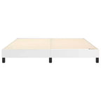 Cadre de lit King en similicuir blanc durable