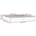 Cadre de lit King en similicuir blanc durable