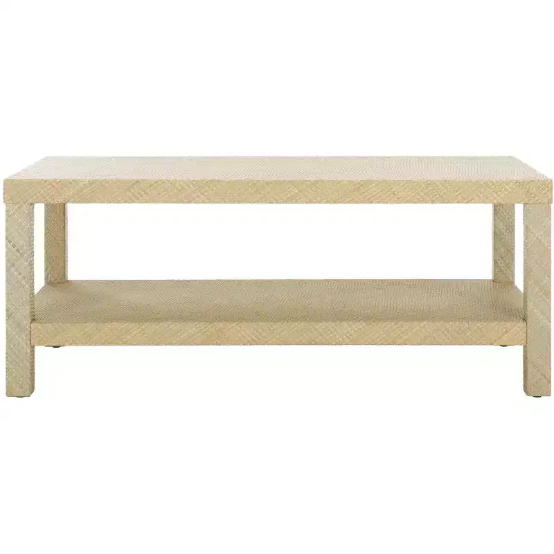 Apis Raffia Coffee Table - COF6612A - Natural - Safavieh