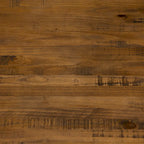 Table de salle à manger en pin massif, 72 po, aspect vieilli, avec piètement tréteau – Gris / Acajou / Chêne rustique, pour 6 à 8 personnes