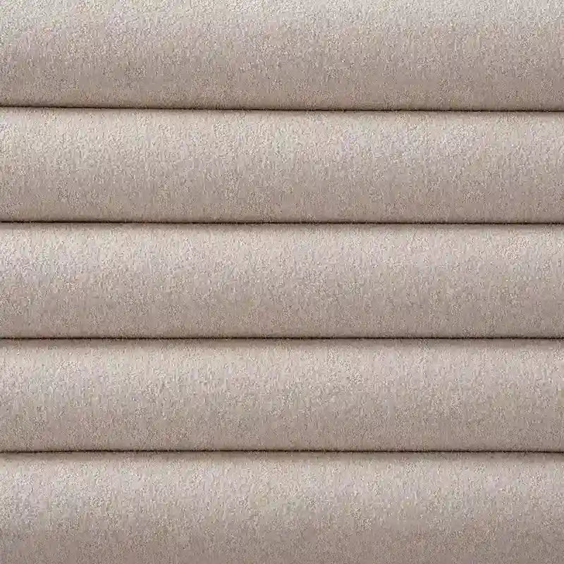 Cadre de lit plateforme Queen avec tête de lit capitonnée en bouclette et cadre en bois d'hévéa – Taupe / Naturel, pour 1 à 2 personnes