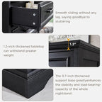Commode rustique à 5 tiroirs avec poignées métalliques – Marron / Noir / Gris / Blanc – Unité individuelle