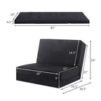 Costway Chaise Pliante Convertible, Fauteuil Inclinable et Lit d'Appoint