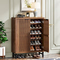Meuble à chaussures 24 paires avec porte pour entrée et salon