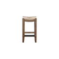 26" Davenport Wood Counter Height Barstool Light Amber - Alaterre Furniture: Rustic Industrial, Pine Legs