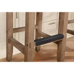 Tabouret de bar Davenport en bois hauteur comptoir 26 po ambre clair - Meubles Alaterre : industriel rustique, pieds en pin