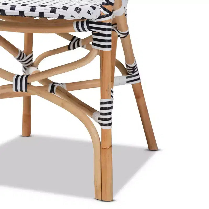 Lot de 2 chaises de salle à manger Naila en rotin et tressage Naturel/Marron - bali & pari