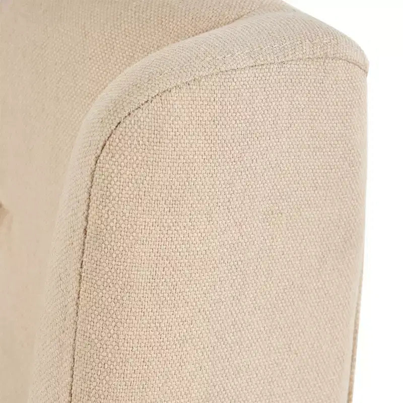 Christopher Knight Home Lot de 2 chaises de salle à manger en bois Blount avec coussins en tissu beige/finition naturelle : cadre en bouleau, dossier capitonné