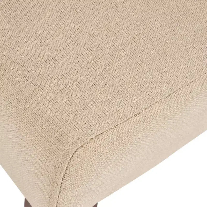 Christopher Knight Home Lot de 2 chaises de salle à manger en bois Blount avec coussins en tissu beige/finition naturelle : cadre en bouleau, dossier capitonné