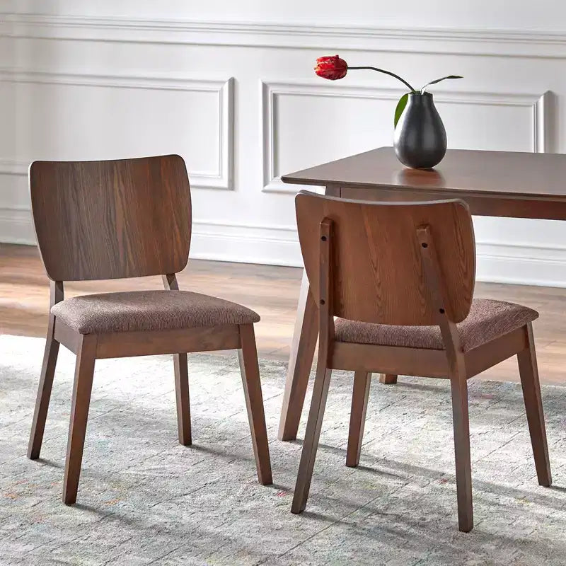 Ensemble de salle à manger Buylateral 7 pièces Bernard Mid-Century Noyer