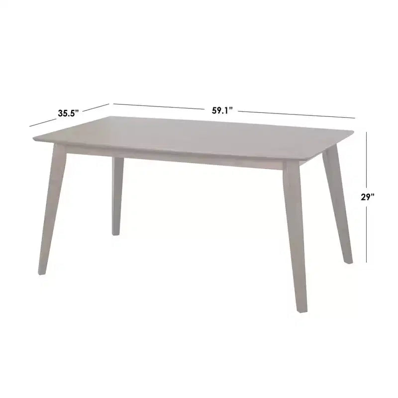 Ensemble de salle à manger Buylateral 7 pièces Bernard Mid-Century Noyer