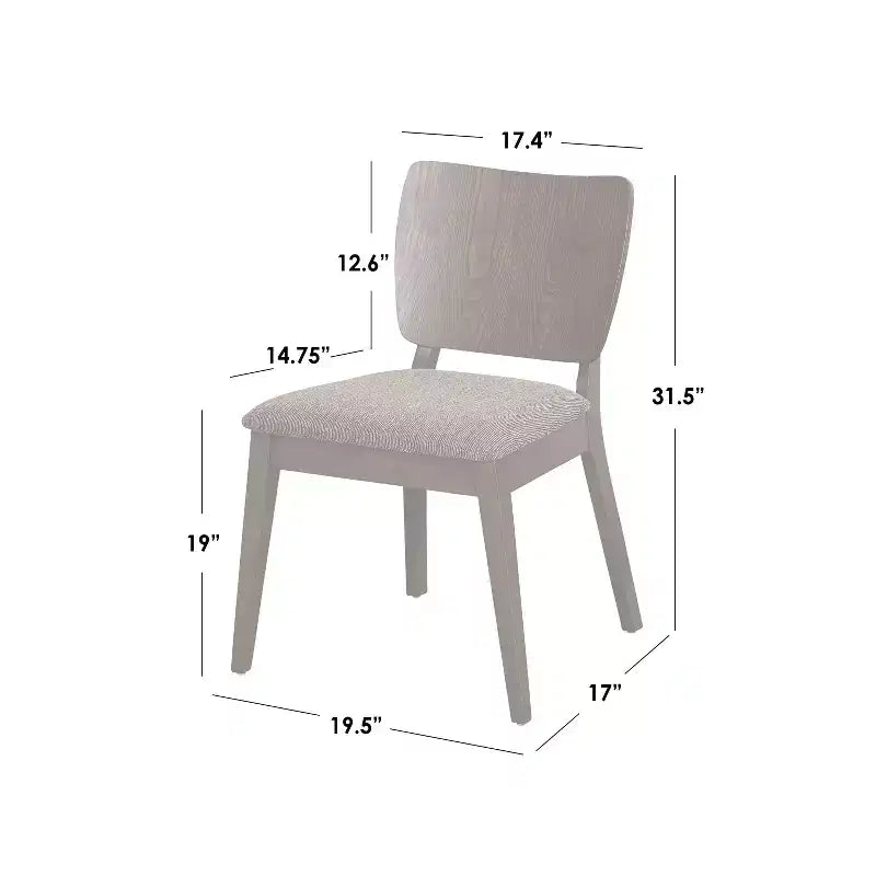 Ensemble de salle à manger Buylateral 7 pièces Bernard Mid-Century Noyer