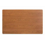 Ensemble de salle à manger moderne Odessa 5 pièces du milieu du siècle : Table en bois d'hévéa marron et sièges rembourrés, pieds incurvés, 4 places, non extensible