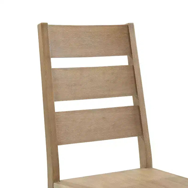 Ensemble de salle à manger 4 pièces Joanna avec banc et 4 chaises à dossier échelle marron rustique - Crosley