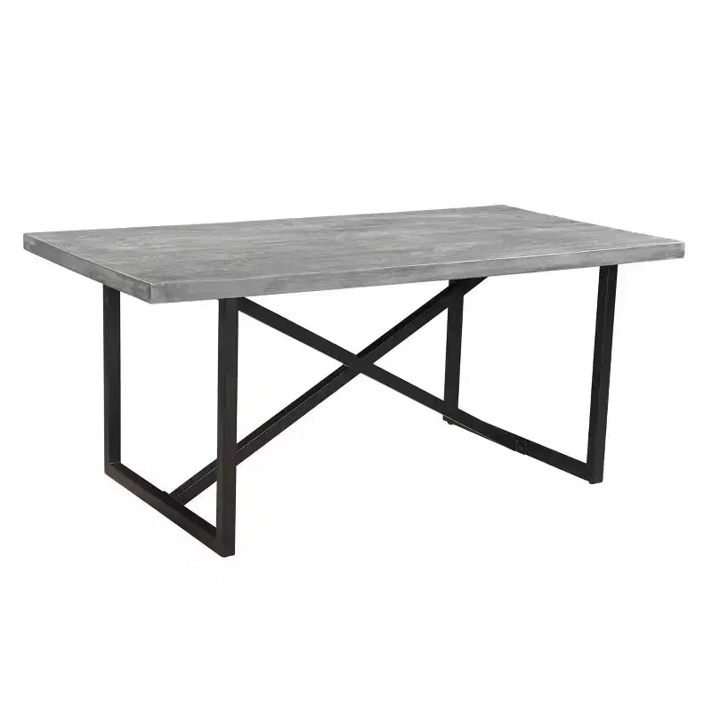 71" Raven Mango Wood Dining Table Brown - Timbergirl