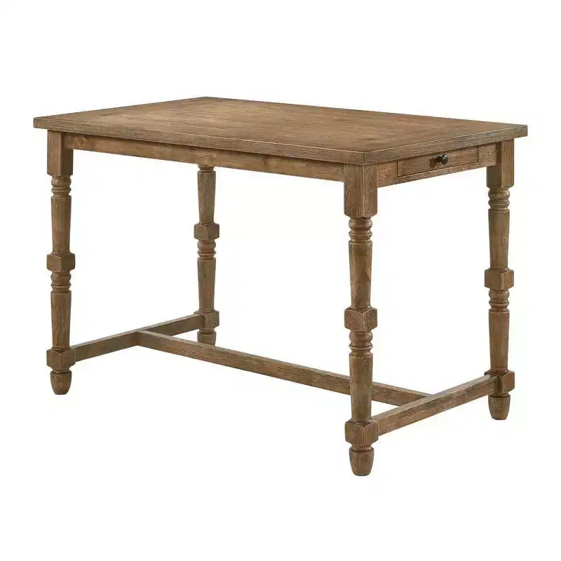 55" Farsiris Dining Table Weathered Oak Finish - Acme Furniture
