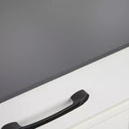 Buylateral Buffet de salle à manger Dalton 2 portes style ferme moderne blanc/gris anthracite : style ferme moderne, meuble de rangement