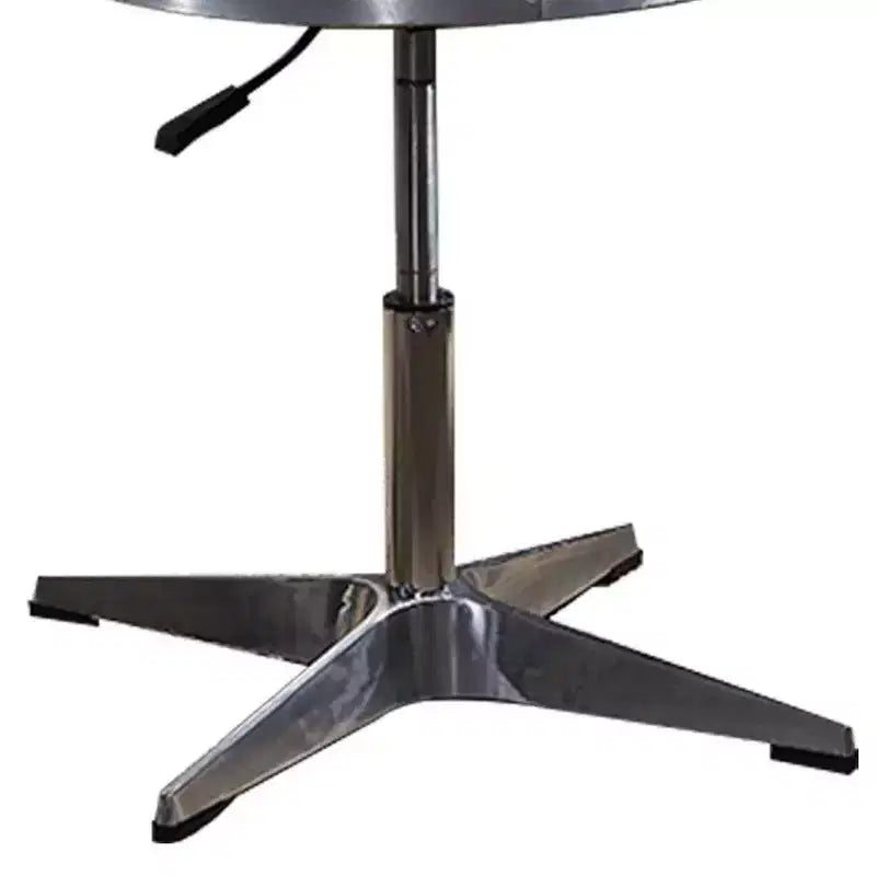 Fauteuil d'appoint Brancaster en cuir curcuma 24" avec pivot et base chromée - Acme Furniture