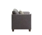 Fauteuil Laurissa 38 po en lin anthracite clair Acme Furniture : Fauteuil rembourré, cadre en bois, coussins capitonnés