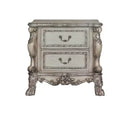 32" Dresden Nightstand Vintage Bone White - Acme Furniture: Romantic Claw Legs, Scrolled Moldings