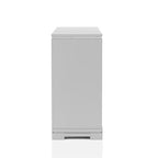 Ensemble de chambre Tenaya 6 pièces pour très grand lit californien, argent/gris - HOMES: Inside + Out : Design glamour, garnitures miroir, capitonnage à boutons