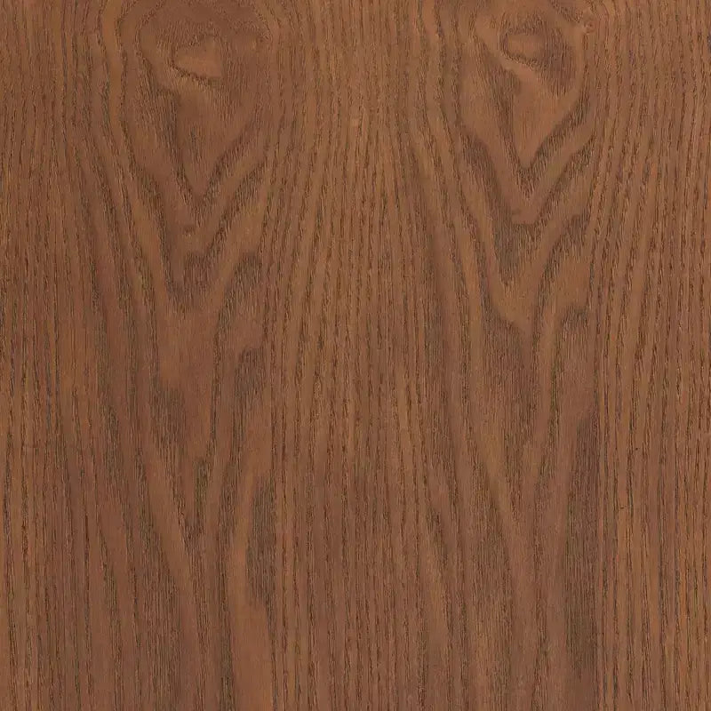 Table de chevet en bois de Barrett et rotin synthétique : 2 tiroirs, pieds inclinés - Baxton Studio