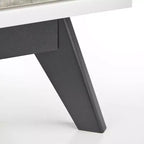 Commode Buylateral Crislana à 4 tiroirs Blanc/Gris vieilli : Rangement vertical peu encombrant