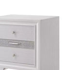 Table de chevet Naima blanche 26" - Acme Furniture : Garantie 60 jours, Aucun assemblage, Glissières en métal, Bois composite