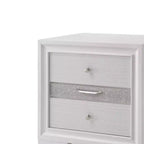 Table de chevet Naima blanche 26" - Acme Furniture : Garantie 60 jours, Aucun assemblage, Glissières en métal, Bois composite