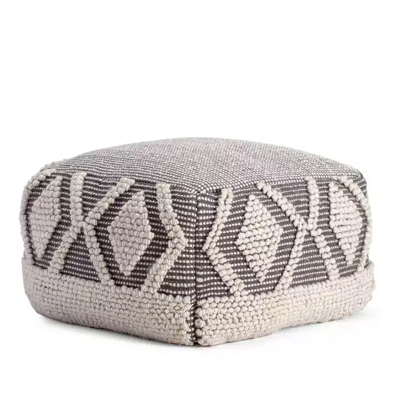 Pouf Chippewa Anji Mountain gris/ivoire