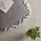 Pouf Chippewa Anji Mountain gris/ivoire