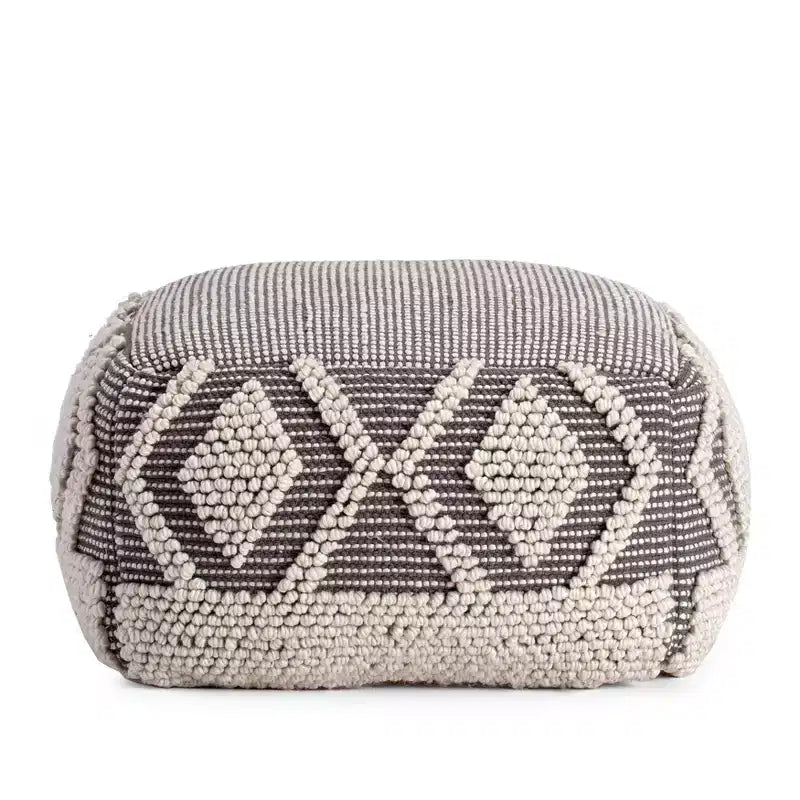 Pouf Chippewa Anji Mountain gris/ivoire