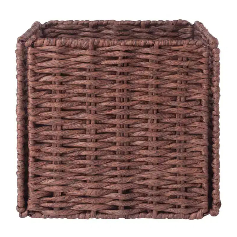 Banc de rangement Adriana 4 pièces avec paniers Noyer - Winsome : Style transitionnel, Cadre en bois, Nettoyage des taches
