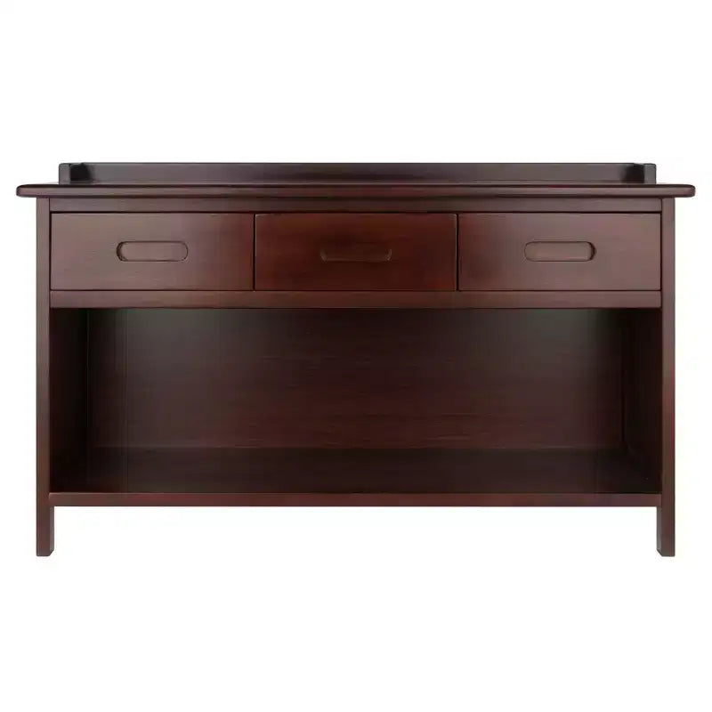 Banc de rangement Adriana 4 pièces avec paniers Noyer - Winsome : Style transitionnel, Cadre en bois, Nettoyage des taches