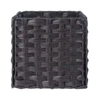 Banc de rangement 4 pièces Addison avec paniers Espresso/Chocolat - Winsome : Organiseur d'entrée en bois, pouf de chambre