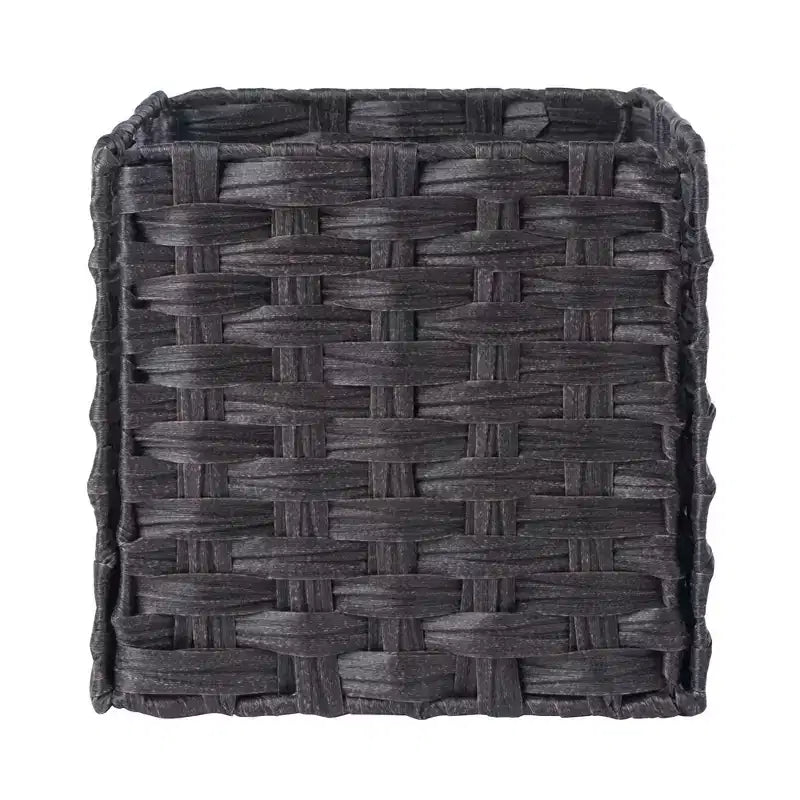 Banc de rangement 4 pièces Addison avec paniers Espresso/Chocolat - Winsome : Organiseur d'entrée en bois, pouf de chambre