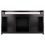 Banc de rangement 4 pièces Addison avec paniers Espresso/Chocolat - Winsome : Organiseur d'entrée en bois, pouf de chambre