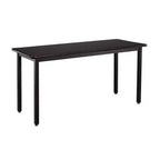 24"x60" Heavy Duty Table Black Frame/Black Top - National Public Seating