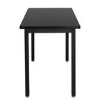 Table robuste 24"x60" avec cadre noir/plateau noir - National Public Seating