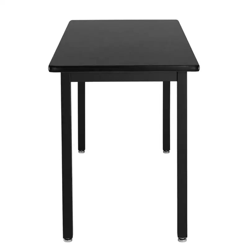 Table robuste 24"x60" avec cadre noir/plateau noir - National Public Seating