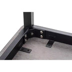 Table robuste 24"x60" avec cadre noir/plateau noir - National Public Seating
