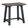 32" Small Adam Solid Wood Desk Rustic Natural - Alaterre Furniture: Industrial Sawhorse Leg, Pine Surface