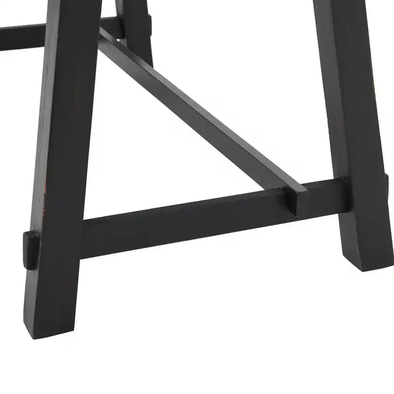 Bureau compact Adam en bois massif de 32 po Rustic Natural - Meubles Alaterre : pieds de tréteau industriels, surface en pin