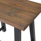 Bureau compact Adam en bois massif de 32 po Rustic Natural - Meubles Alaterre : pieds de tréteau industriels, surface en pin