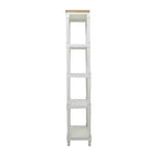 Étagère en bois de style ferme blanc de 71,5 po – Olivia & May : Rangement à 5 niveaux, aucun assemblage requis